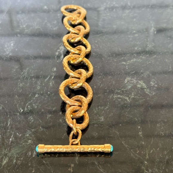 Julie Vos Gold Hammered Catalina Bracelet - Picture 7 of 9